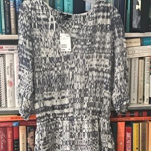 H&M Blue and White Dress